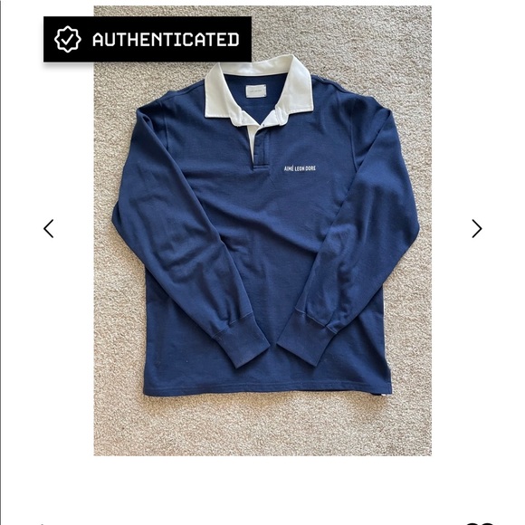 Aime Leon Dore Other - FW21 ALD Navy Rugby Shirt